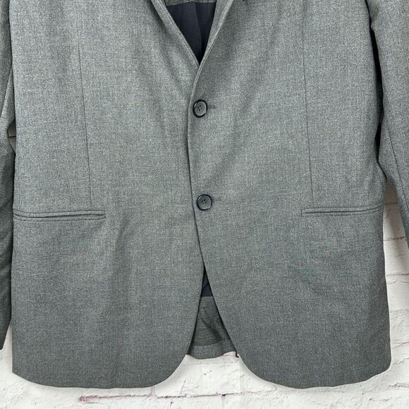 Zara Man Sport Coat Mens 42R Blazer Jacket 2 Button Single Vent Business Gray - Picture 3 of 11